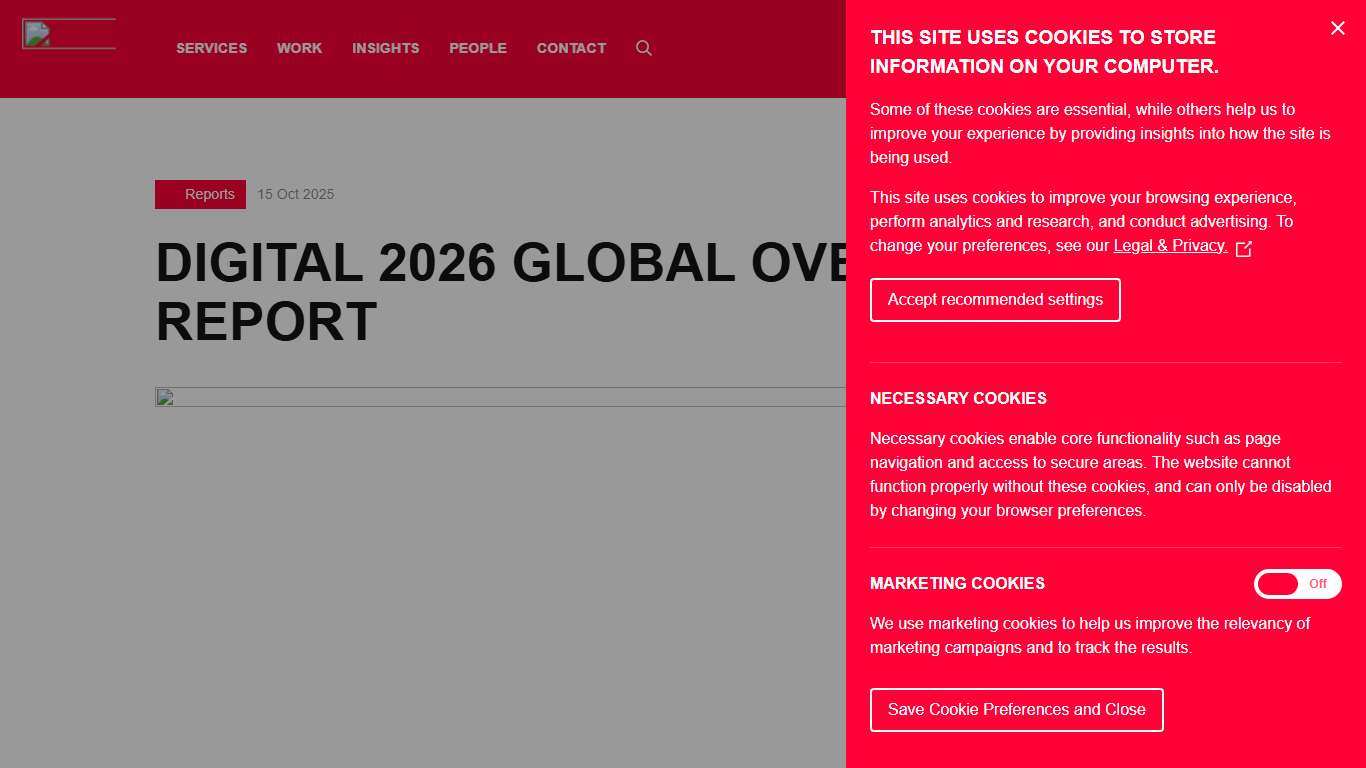 Digital 2026 Global Overview Report - We Are Social UK