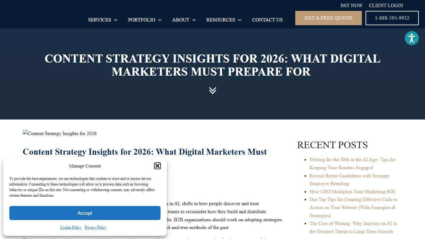 Content Strategy for 2026: 7 Expert Recommendations | Blue Ocean Interactive Marketing
